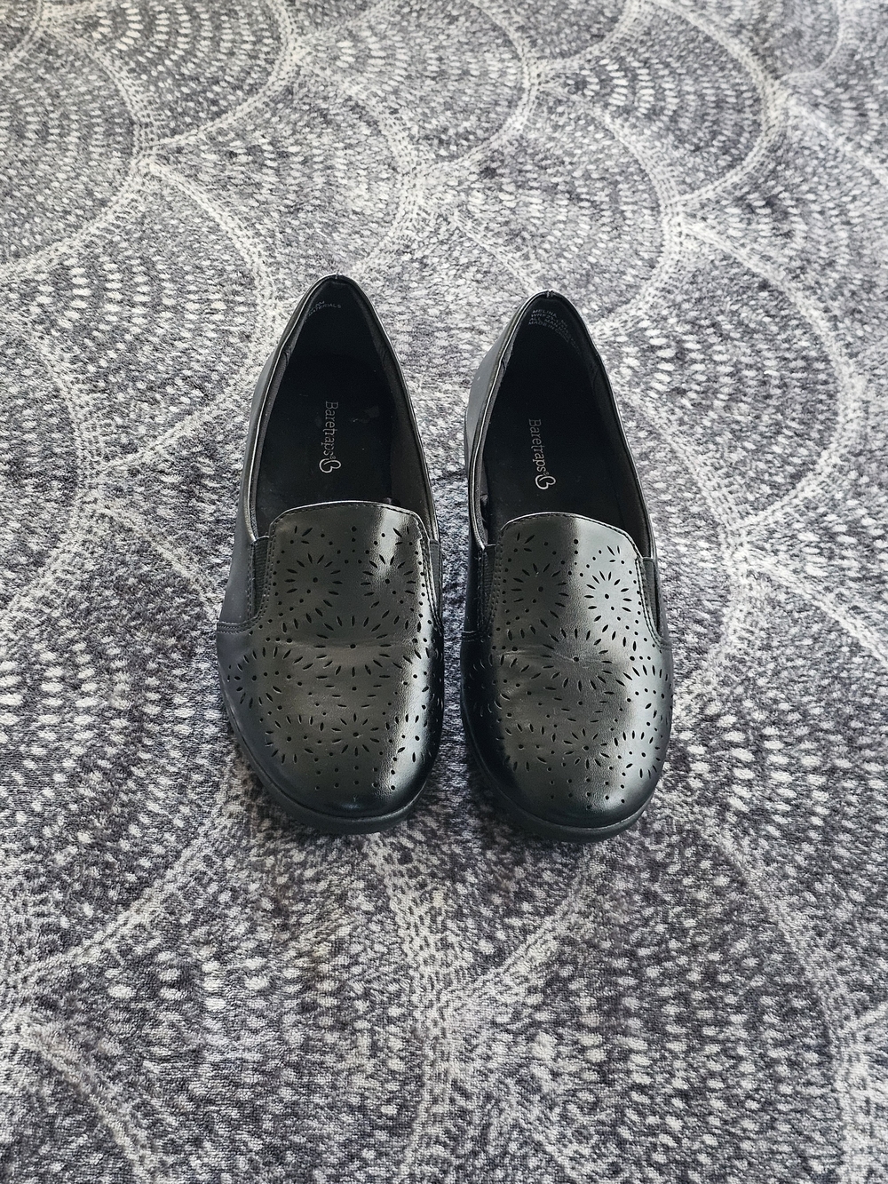 BareTraps Black Laser-Cut Slip-On Loafers - Picture 9 of 10